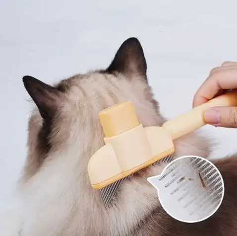 Brosse de toilettage anti-poils pour chats et chiens – Douce, efficace et facile à nettoyer